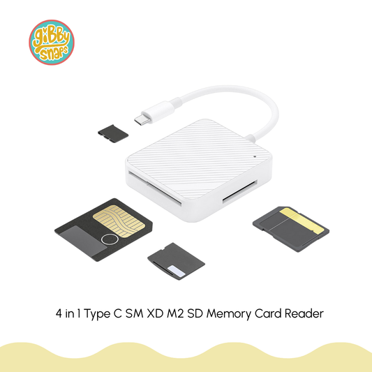 4 in 1 Type C SM XD M2 SD Memory Card Reader