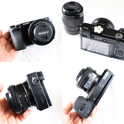 Sony α6000 Mirrorless Camera (Body + 16-50mm Power Zoom Lens + 50mm f/1.8 OSS (Portrait Lens)