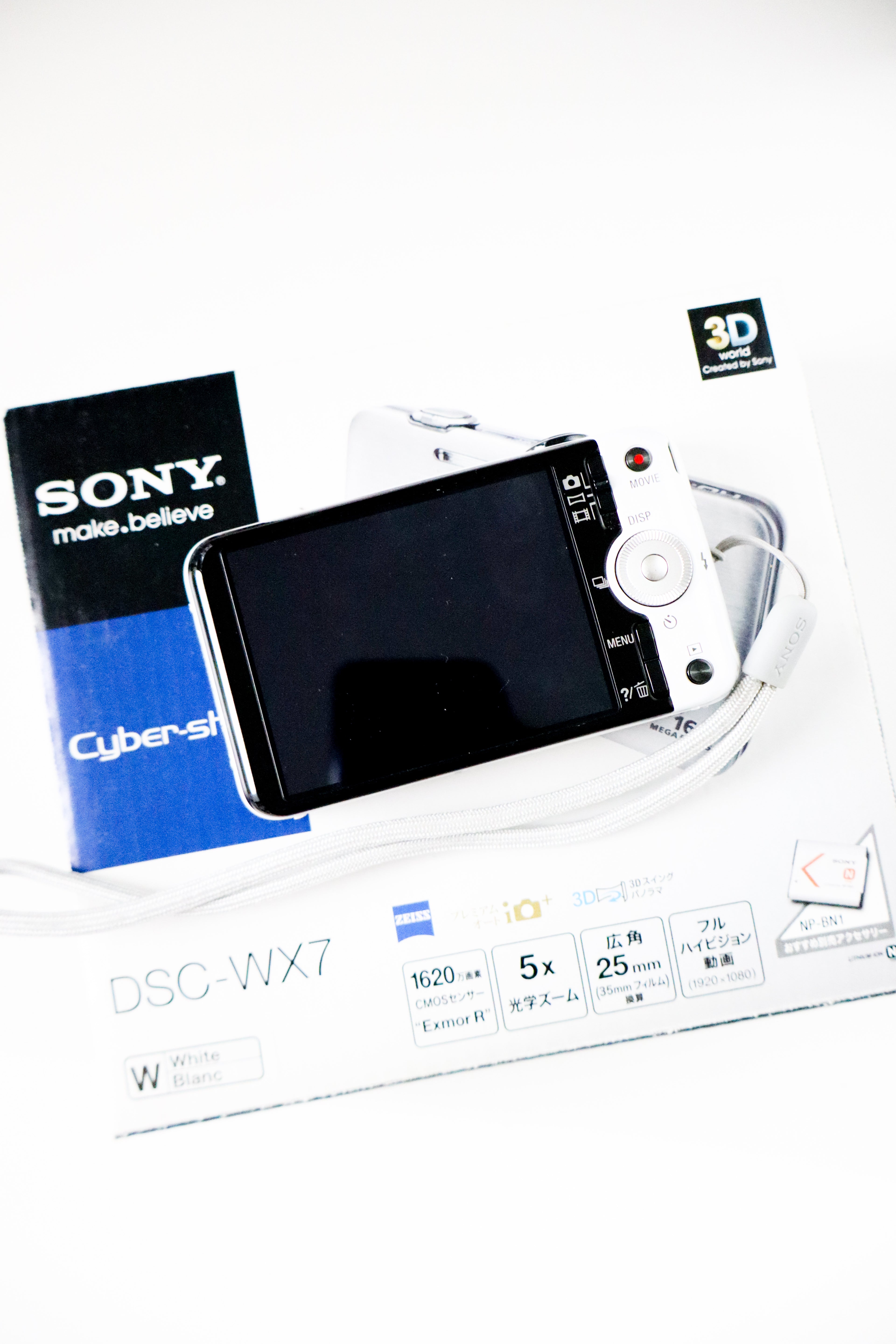 Sony Cybershot WX7 (White, Boxed)