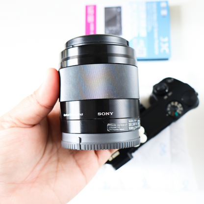 Sony α6000 Mirrorless Camera (Body + 16-50mm Power Zoom Lens + 50mm f/1.8 OSS (Portrait Lens)